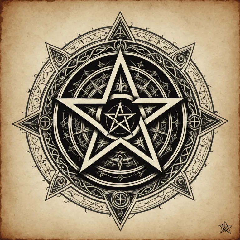 Всё о пентаграмма тату: история, факты и современные тренды