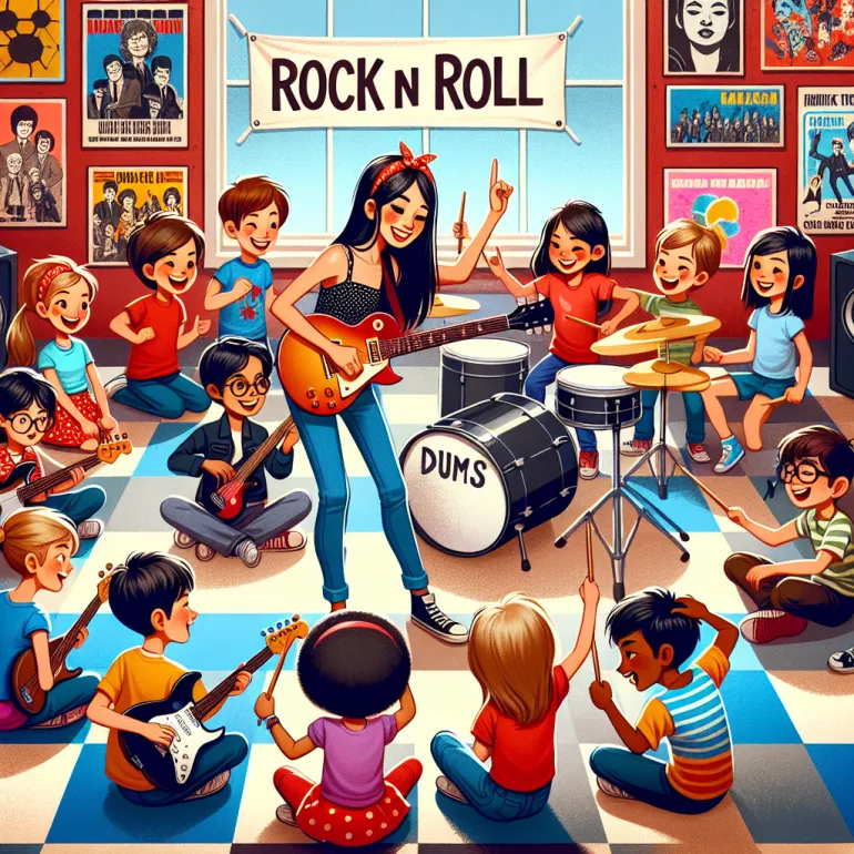 Рок-н-ролл занятия для детей: Введение в мир музыки и движения