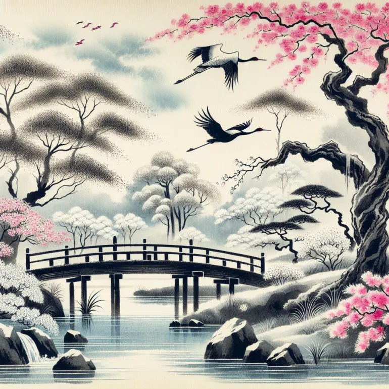 Традиционные японские рисунки: Искусство, которое пережило века