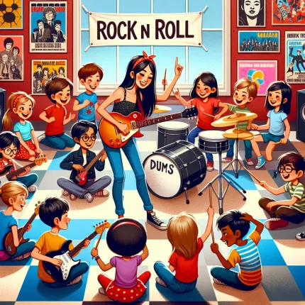 Рок-н-ролл занятия для детей: Введение в мир музыки и движения